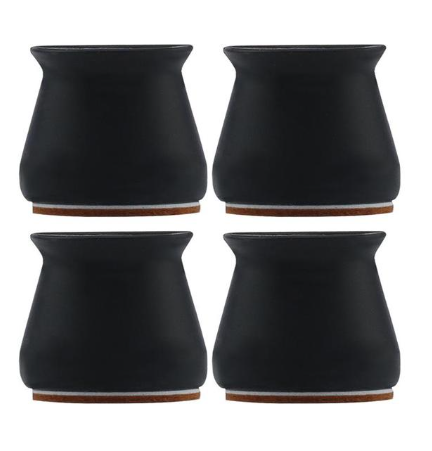Silicone Furniture Leg Covers – Floor-Protecting Glides with Felt Pads, 16-Pack