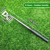 Stainless Steel Weed Remover – Ergonomic Grip, 39.5cm & 5/6/11 Claw Options