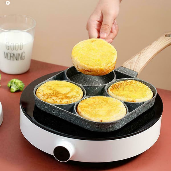 4-Cavity Omelette Pan – Non-Stick, 20cm Aluminium & Induction Compatible