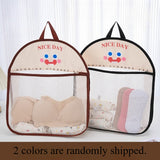 Foldable Mesh Storage Bag – Breathable, Metal Hooks & Cute Animal Prints