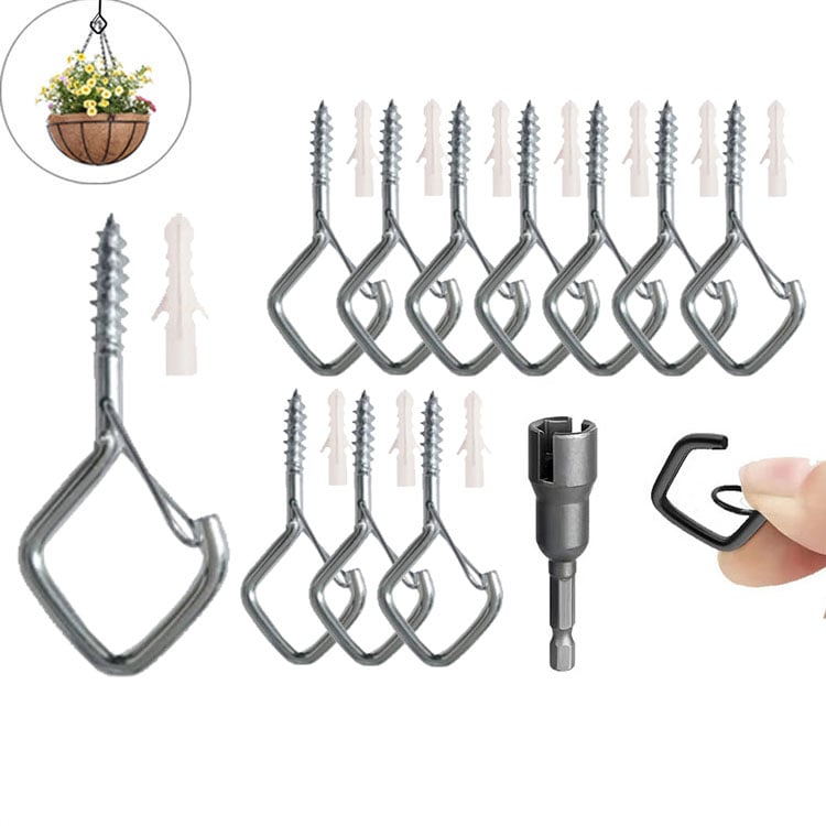 Stainless Steel S-Hooks – Safety Lock, Weatherproof & 20-Pack for String Lights