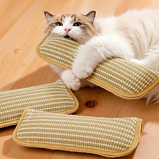Sisal Catnip Cat Toy – Natural Fiber, Teeth Cleaning & Bite-Resistant