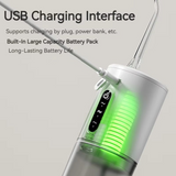 Electric Dental Water Flosser – 3 Pressure Settings, Rechargeable & Nozzle Set