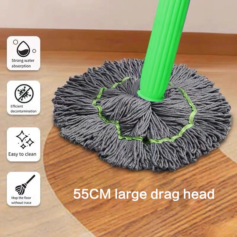 Optimized Product Title: **Handfreier Mikrofaser-Mopkopf mit Selbstauswringfunktion – 55 cm für müheloses Reinigen** 

This title includes relevant keywords while maintaining clarity and appeal for potential customers.