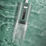 Electric Dental Water Flosser – 3 Pressure Settings, Rechargeable & Nozzle Set