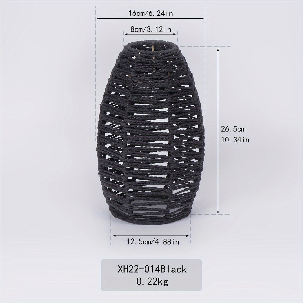 Modern Handwoven Rope Pendant Shade | Natural Woven Ceiling Light