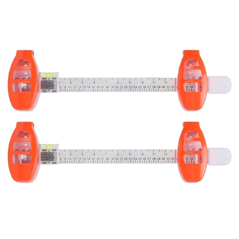 Picture Frame Hanging Level – Built-In Bubble Level & Marking Pins, ABS 48cm