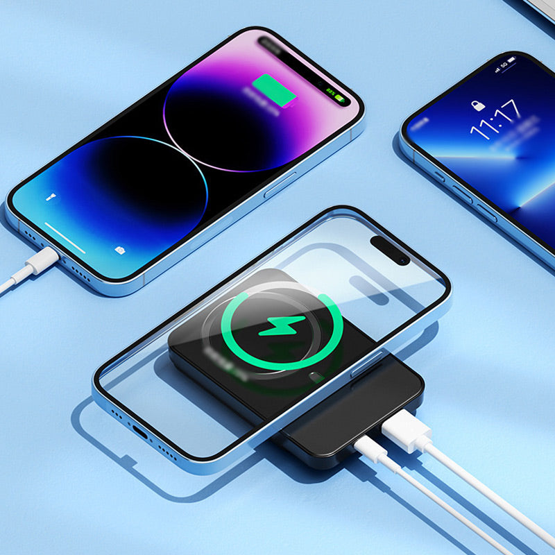 20000mAh Wireless Power Bank – 22.5W Fast Charge, Qi 15W & LED Display