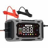 Smart Car Battery Charger 12V – 6A Automatic, LCD Display & Reverse Polarity Protection