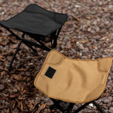 Folding Camping Stool – Oxford Fabric, Steel Frame & Mesh Pocket