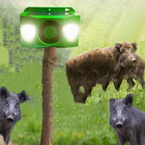 Solar Animal Repellent with Alarm – Flashing LED, Motion-Activated & Weatherproof
