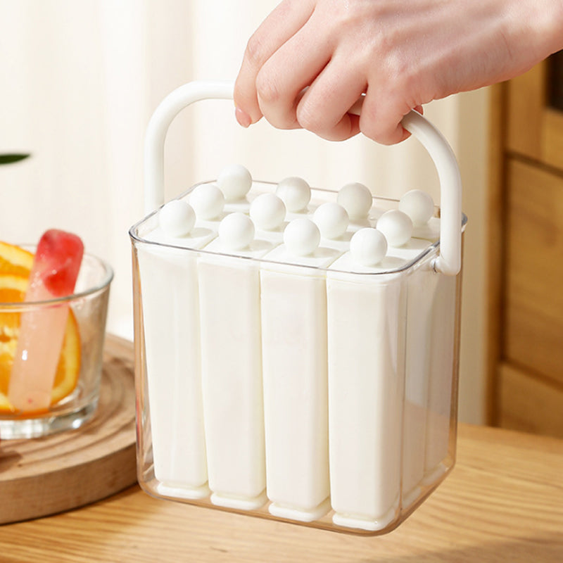 Ice Stick Mold Set – Flexible Silicone, Fits Bottles, 6 or 12 Sticks with Storage Box
