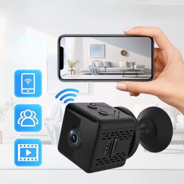 Mini WiFi Security Camera – 1080P HD, Magnetic Mount & iOS/Android App