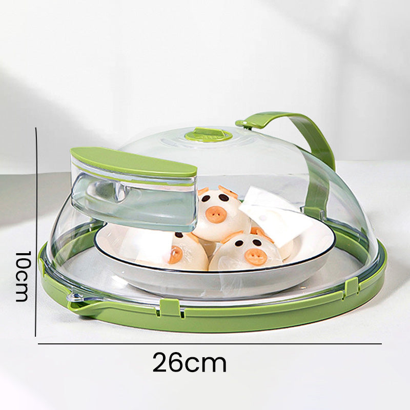 Microwave Cover with Steam Reservoir – Polycarbonate, 360° Venting & Insulated Handle