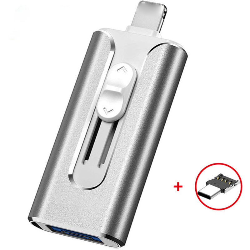 4-in-1 USB Flash Drive – Lightning, USB-A & USB-C, Up to 256 GB