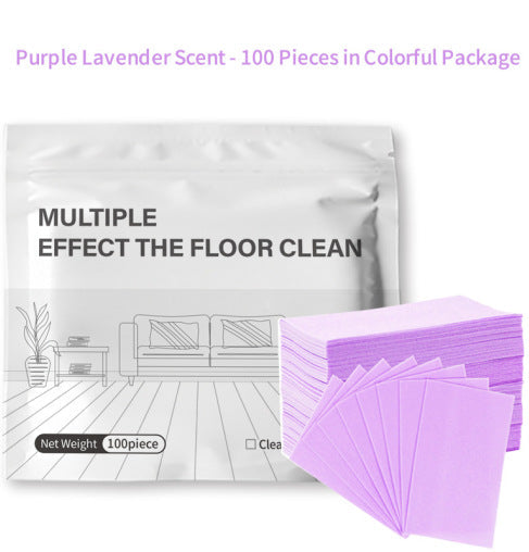 Water-Soluble Floor Cleaning Sheets – 100-Pack, Enzyme Formula, 5 Scents