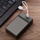 USB Rechargeable Lighter & Cigarette Case