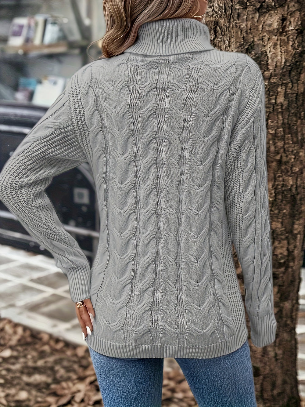 Cable Knit Women's Jumper - Sophia