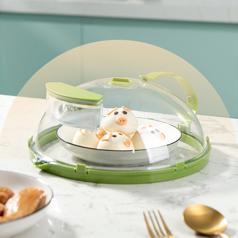 Microwave Cover with Steam Reservoir – Polycarbonate, 360° Venting & Insulated Handle