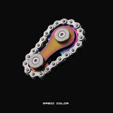 Stainless Steel Sprocket Fidget Toy – Stress Relief Spinner in Gold, Steel, Rainbow & Gray