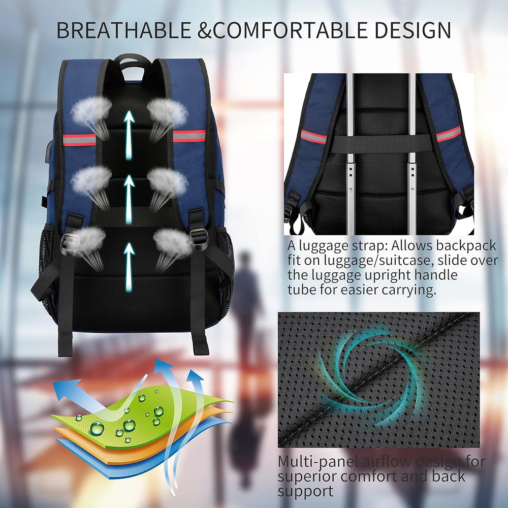 TechPro Water-Resistant Laptop Backpack with USB Charging Port & Anti-Theft Design – Durable & Stylish for Travel & Daily Use