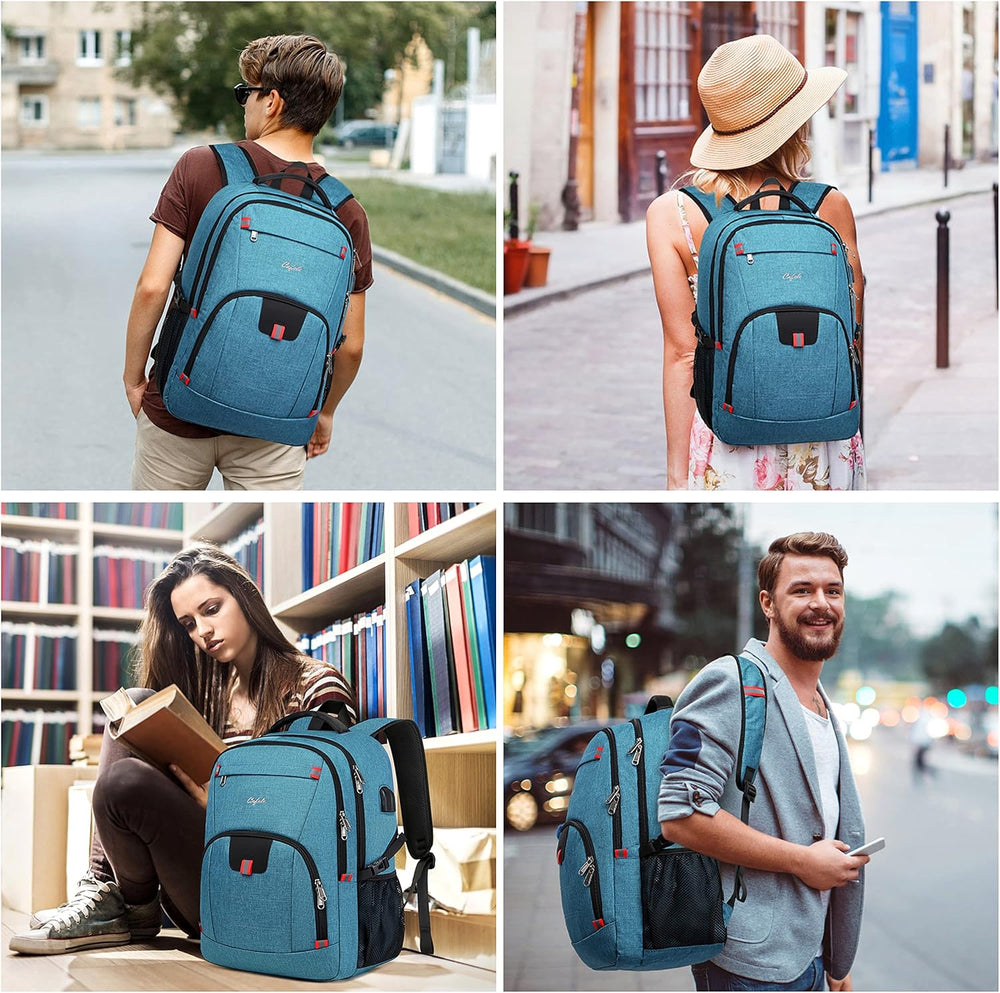 TechPro Water-Resistant Laptop Backpack with USB Charging Port & Anti-Theft Design – Durable & Stylish for Travel & Daily Use