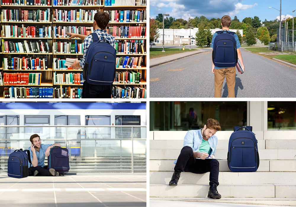 TechPro Water-Resistant Laptop Backpack with USB Charging Port & Anti-Theft Design – Durable & Stylish for Travel & Daily Use