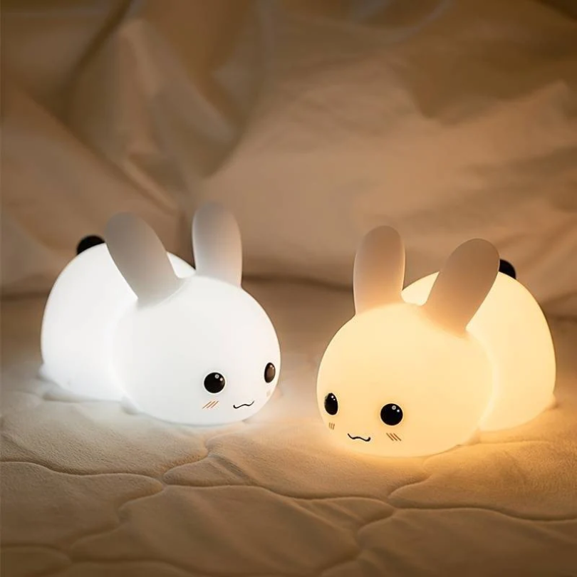 SnuggleBunny Calming Night Light for Kids - Soft Glow Sleep Aid & Soothing Bunny Design