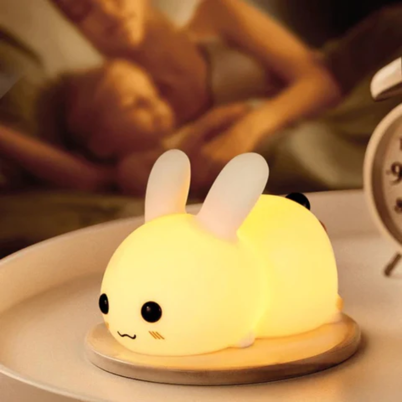 SnuggleBunny Calming Night Light for Kids - Soft Glow Sleep Aid & Soothing Bunny Design