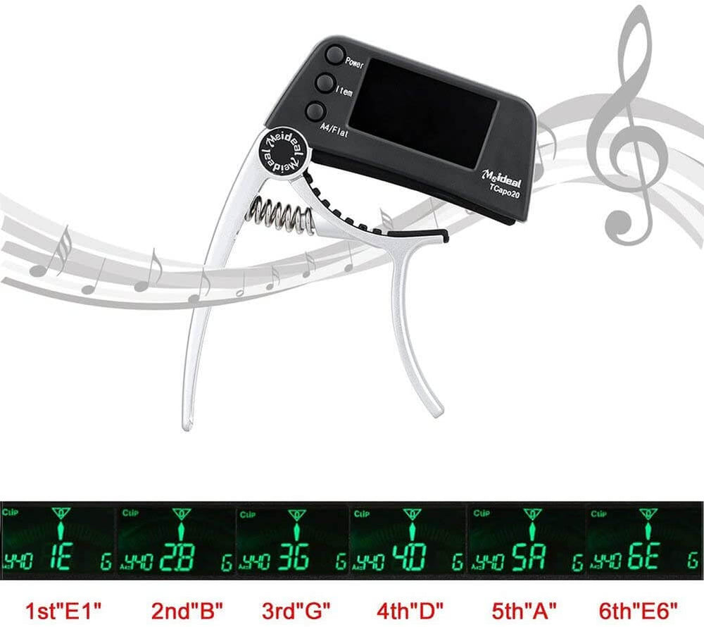 TuneGrip 2-in-1 Guitar Capo & Tuner