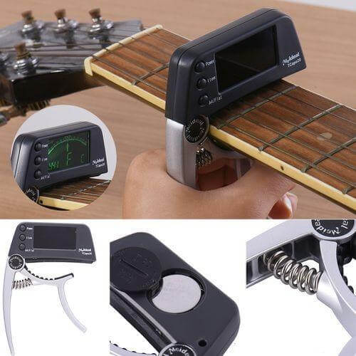 TuneGrip 2-in-1 Guitar Capo & Tuner