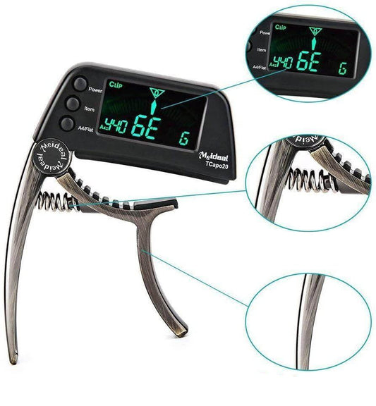 2-in-1 Guitar Capo & Tuner