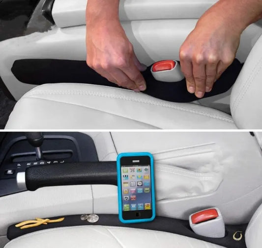 2-Pack Spill-Proof Car Seat Fillers - Joint Strips for Gap Coverage & Comfort