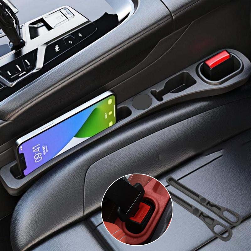 Premium Car Console Gap Organizer - Universal Fit, Non-Slip Design, Easy Access Storage for Phones, Keys, and Small Items