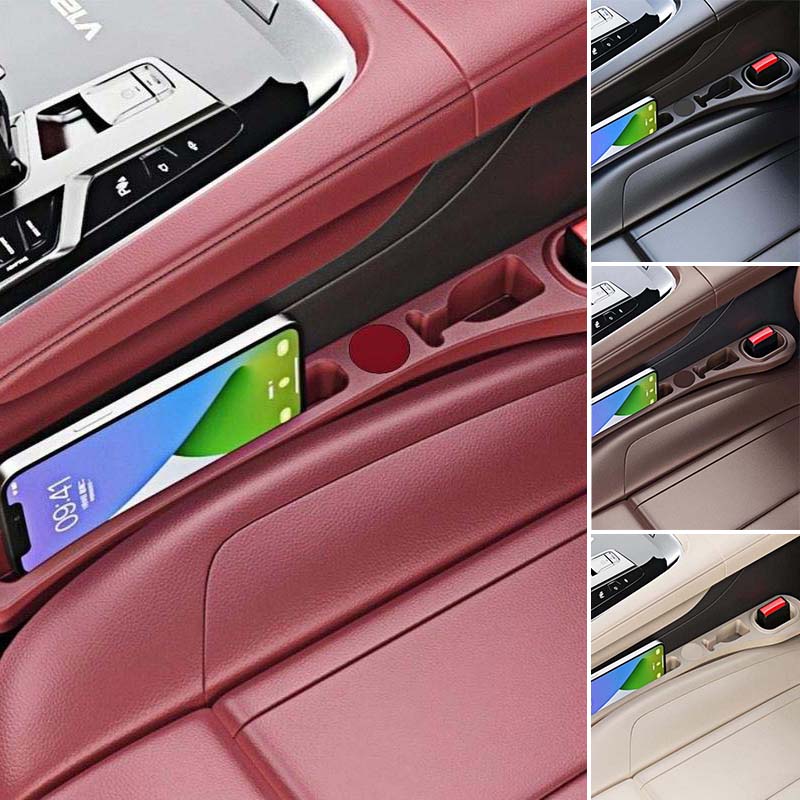 Premium Car Console Gap Organizer - Universal Fit, Non-Slip Design, Easy Access Storage for Phones, Keys, and Small Items