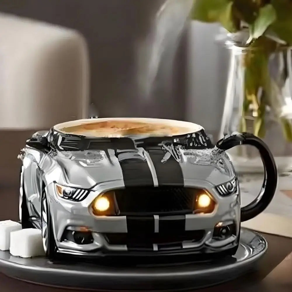 3D Car-Shaped Mug – Unique Coffee Cup for Home, Office & Car Lovers – Perfect Gift for Auto Enthusiasts