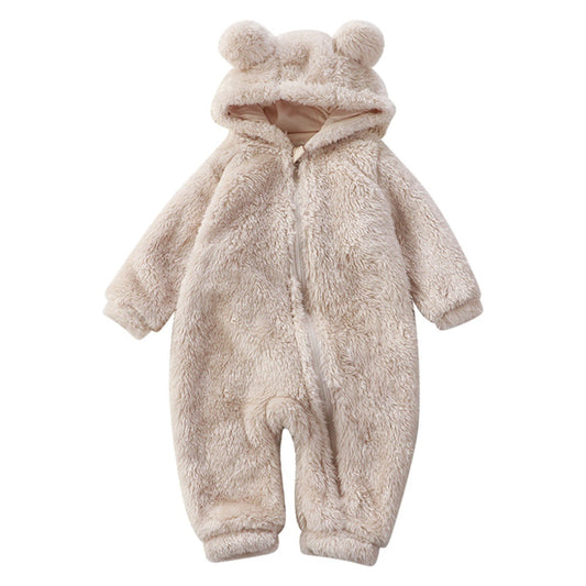 Adorable Cartoon Bear Winter Baby Onesie