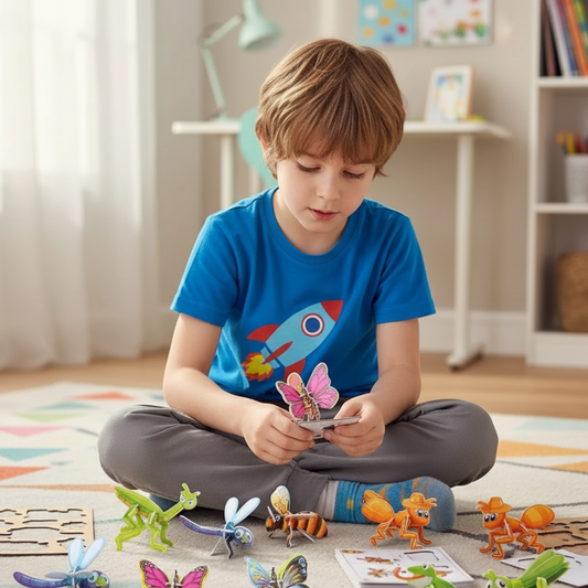 Kids 3D Puzzle Set – Cartoon Animal, Educational & Screen-Free Toy