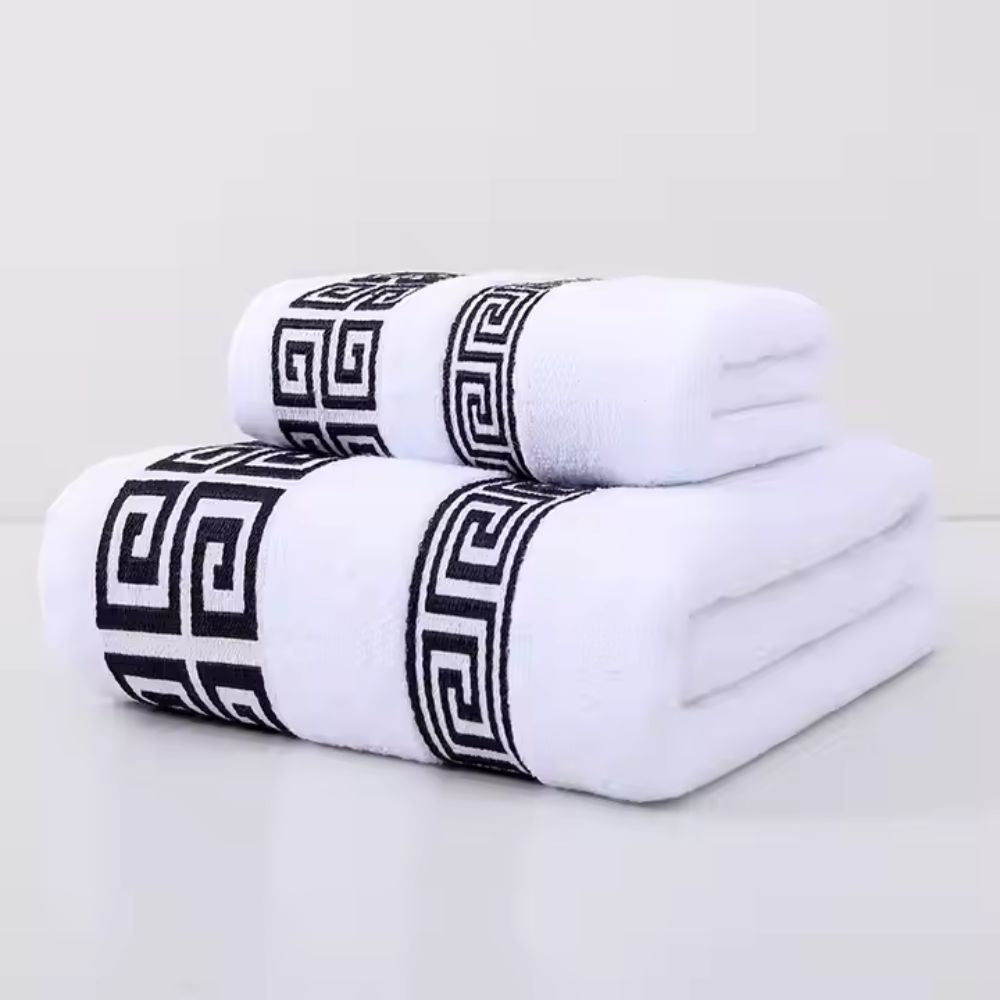 Enhanced Product Title: **Casa Luxe Athena Premium Cotton Towel Set - 2-Piece Collection for Ultimate Softness and Absorbency** 

This title includes keywords that enhance searchability while providing more detail about the product's quality and features.