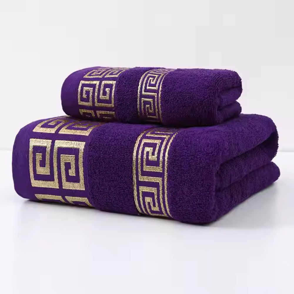 Enhanced Product Title: **Casa Luxe Athena Premium Cotton Towel Set - 2-Piece Collection for Ultimate Softness and Absorbency** 

This title includes keywords that enhance searchability while providing more detail about the product's quality and features.