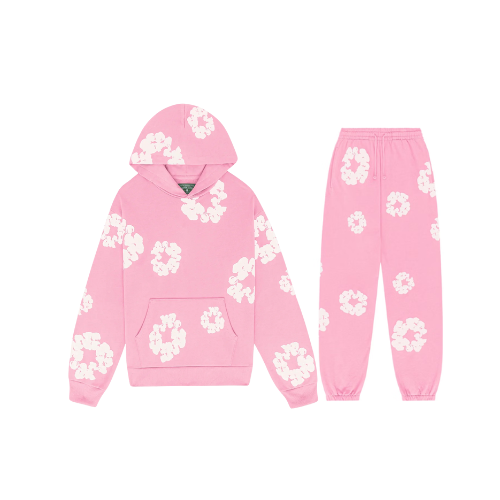 Floral Print Athleisure Hoodie and Jogger Set for Women - Stylish & Comfortable Activewear Outfit