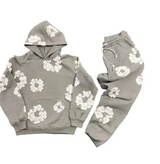 Floral Print Athleisure Hoodie and Jogger Set for Women - Stylish & Comfortable Activewear Outfit