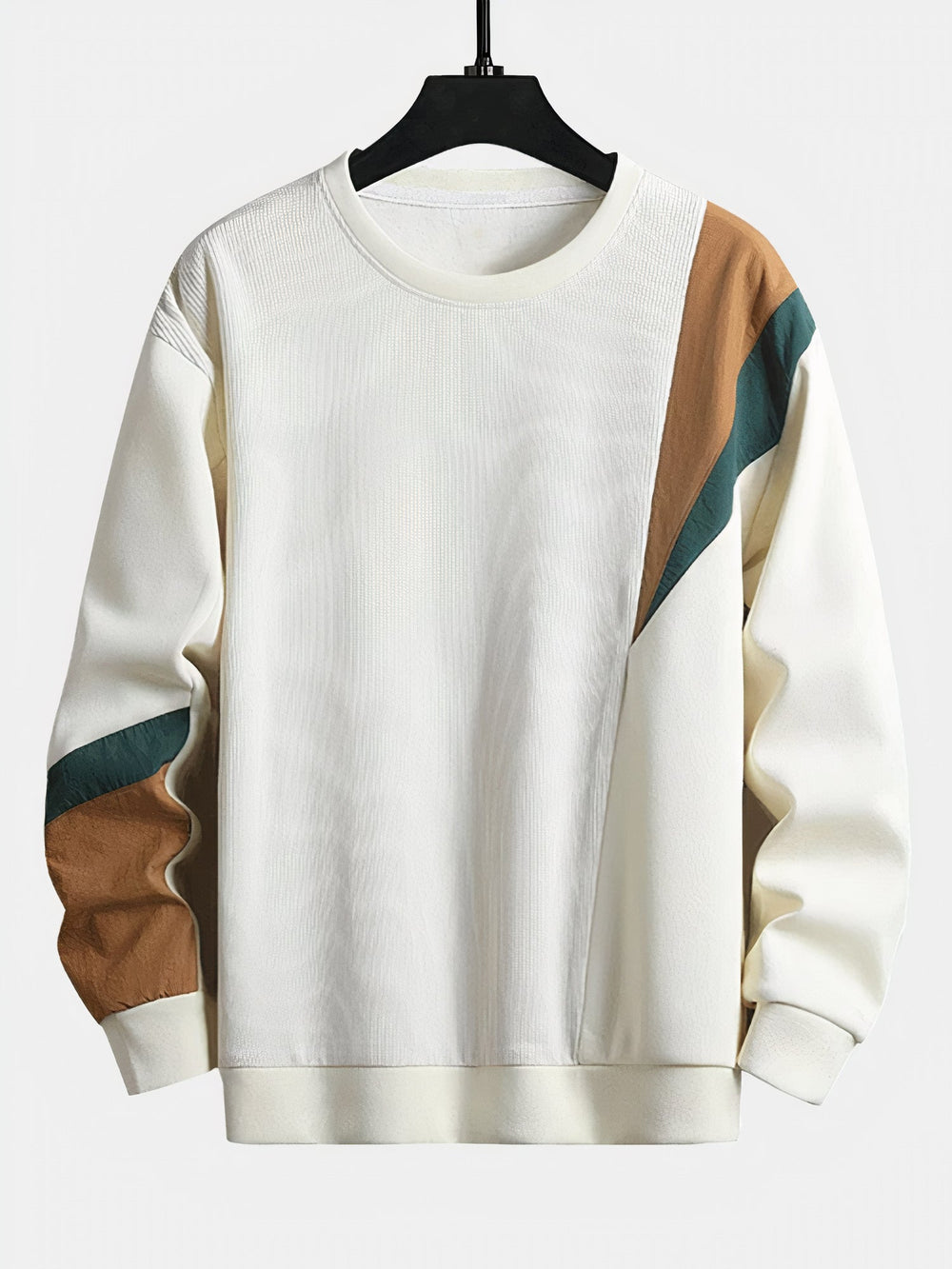 Men's Sweater with Color-Block Design - Ruben