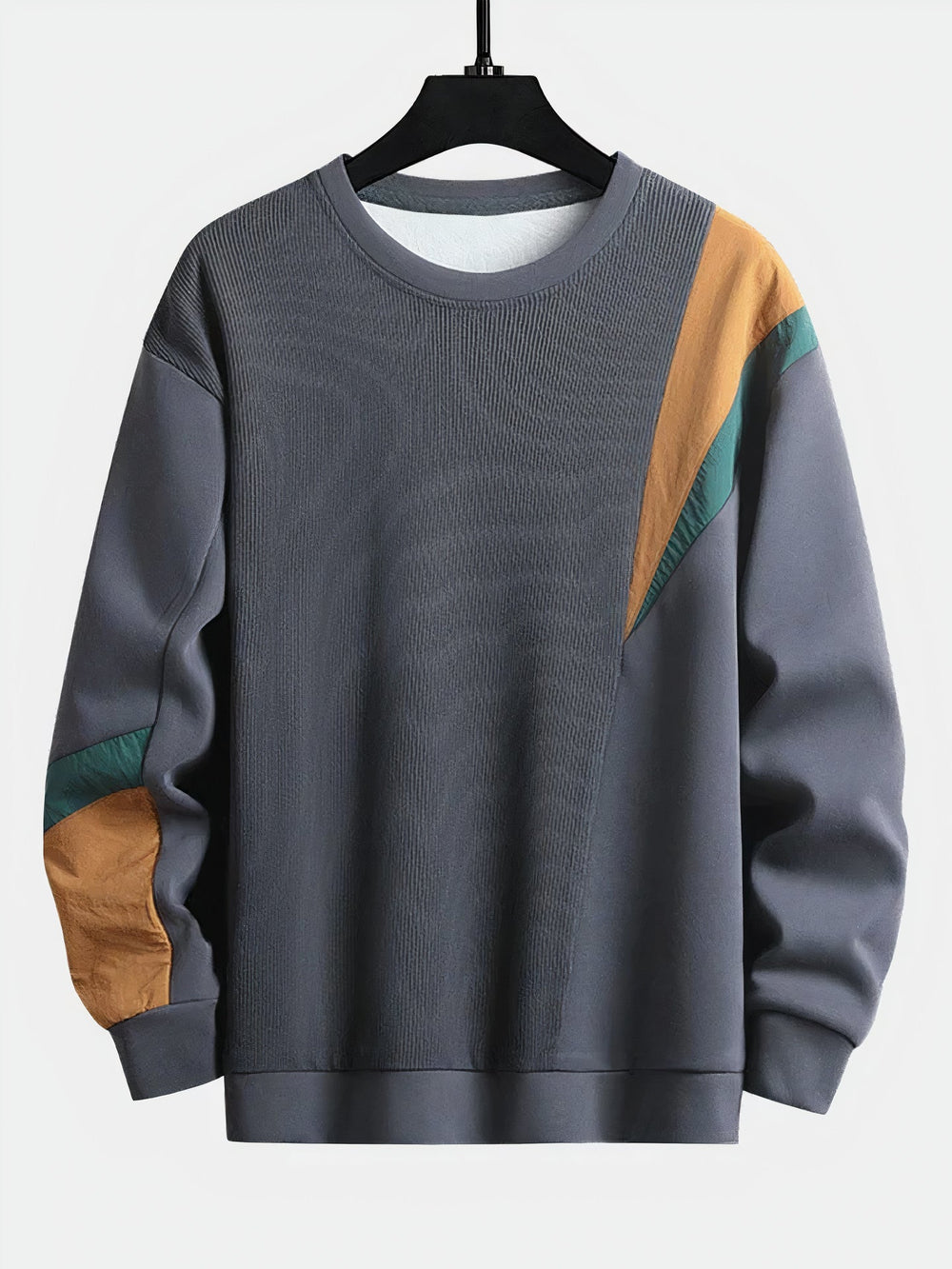 Men's Sweater with Color-Block Design - Ruben