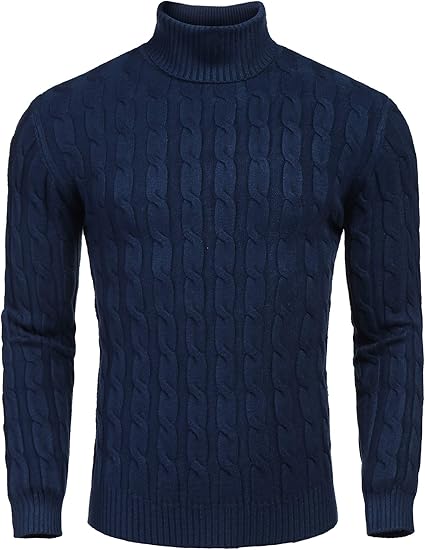 Casual Knit Men's Turtleneck - Sander