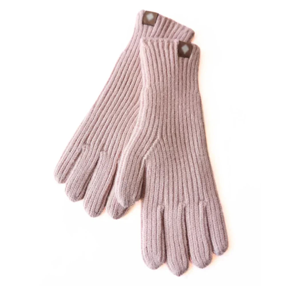 Elara Women's Casual Knitted Gloves - Stylish & Warm Winter Accessories