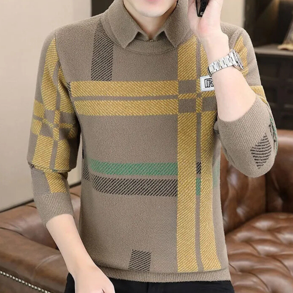 Casual Men's Sweater with Timeless Design - Otis