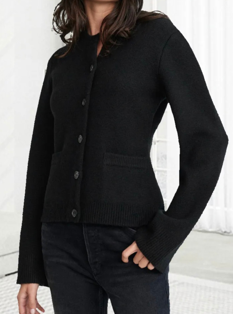 Casual Soft Ladies' Cardigan with Buttons - Noa
