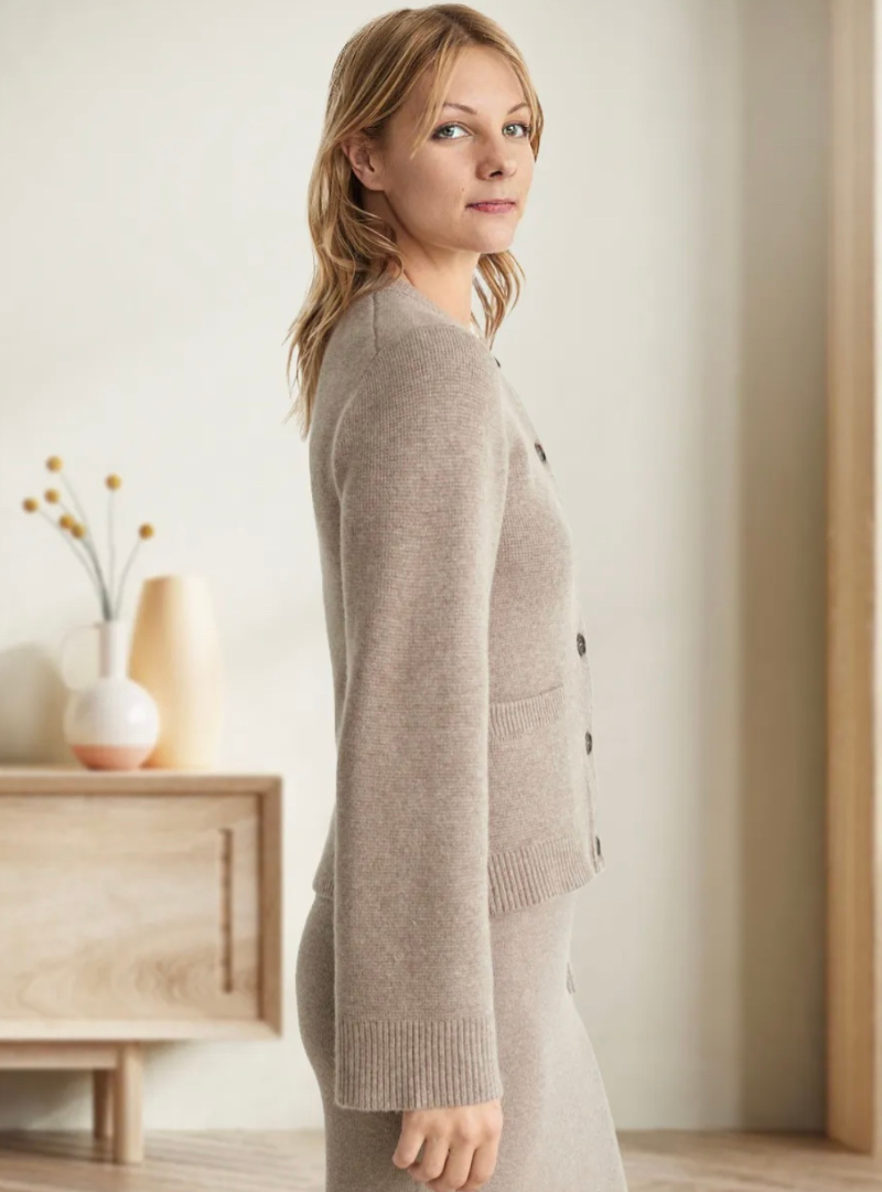 Casual Soft Ladies' Cardigan with Buttons - Noa