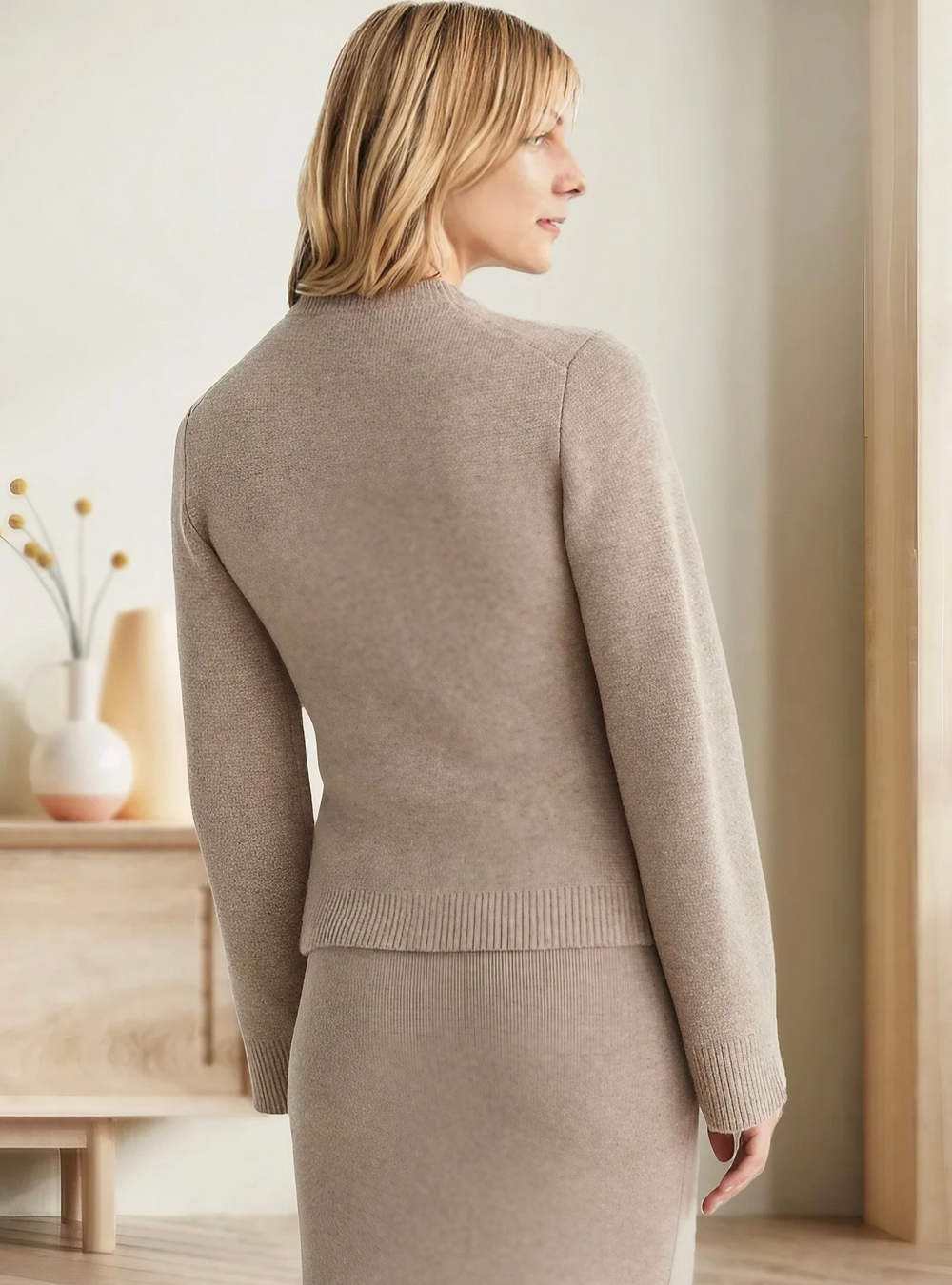 Casual Soft Ladies' Cardigan with Buttons - Noa
